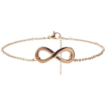 Basic Simple Style Infinity Stainless Steel Women's Anklet Ökklaband