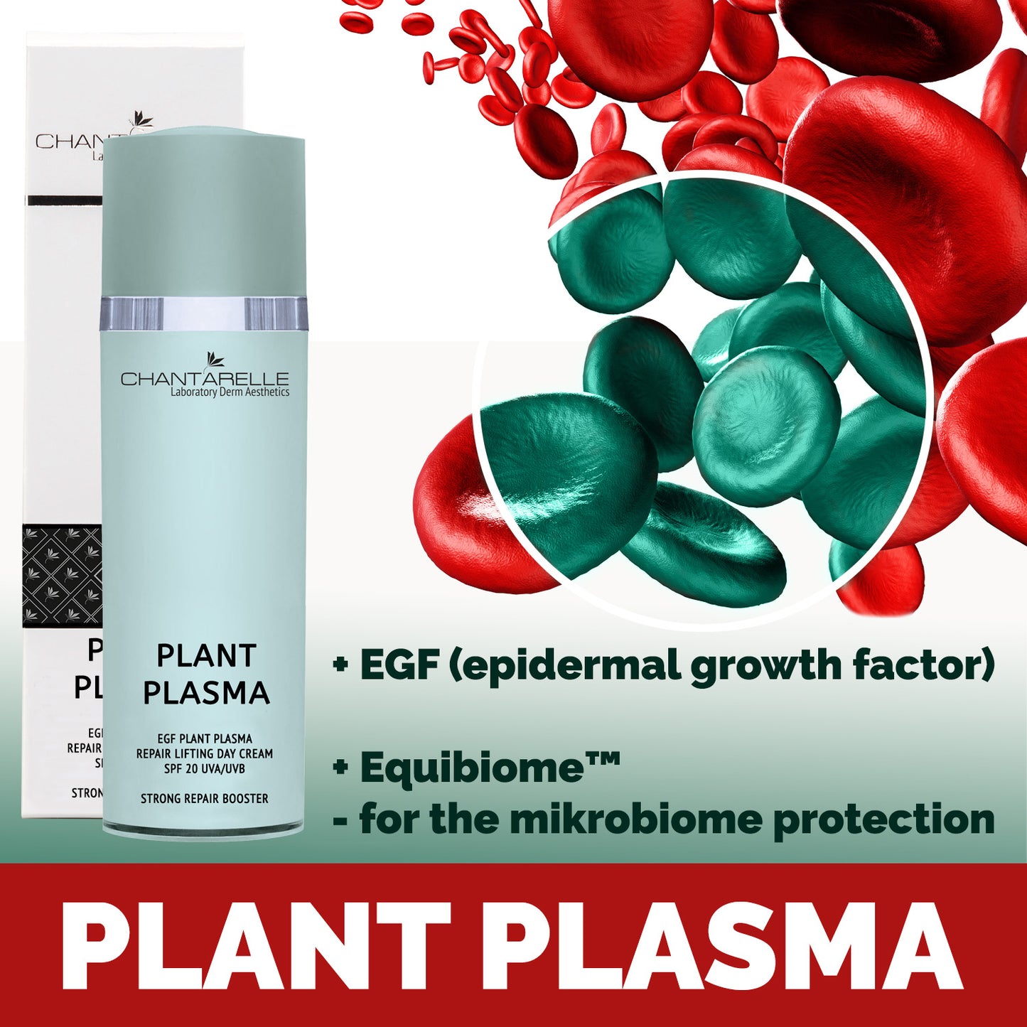 EGF Plant Plasma Repair Lifting Day Cream SPF20 Strong Repair Booster