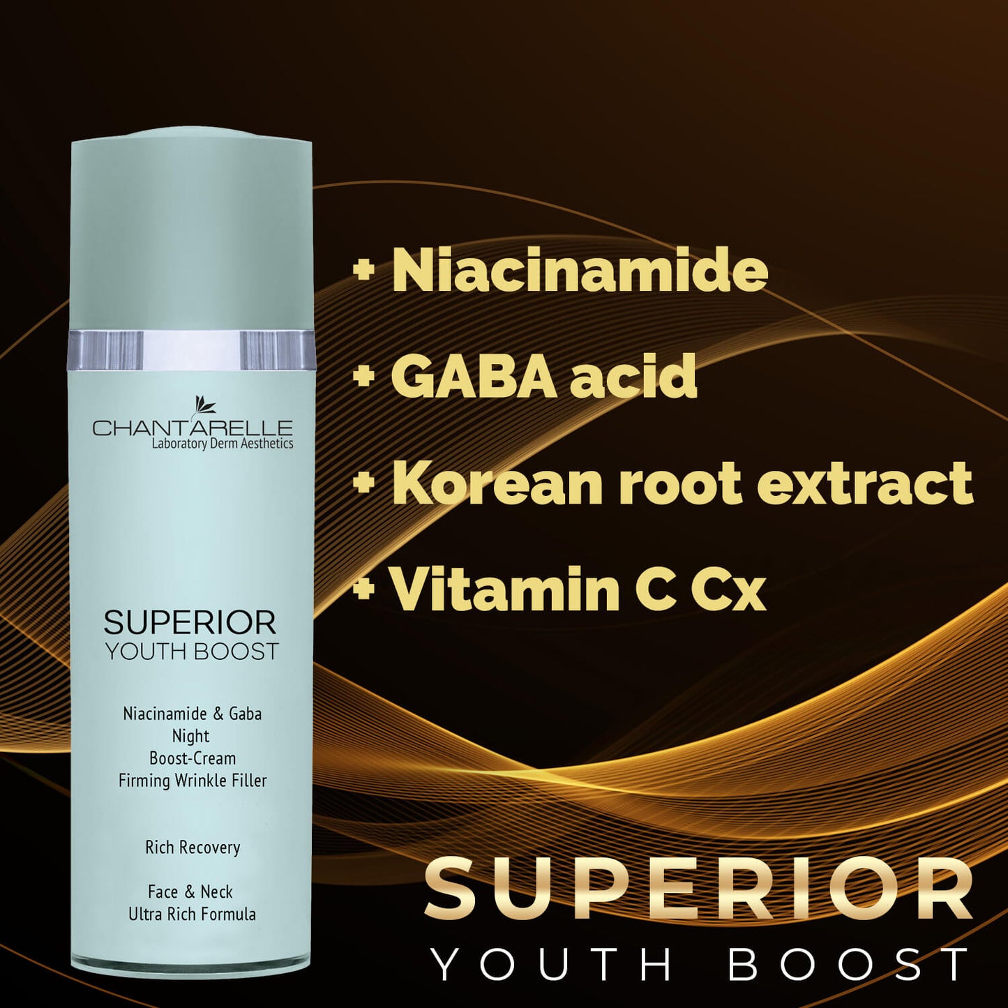 Superior Youth Niacinamide & Gaba Night Boost-Cream Firming Wrinkle Filler
