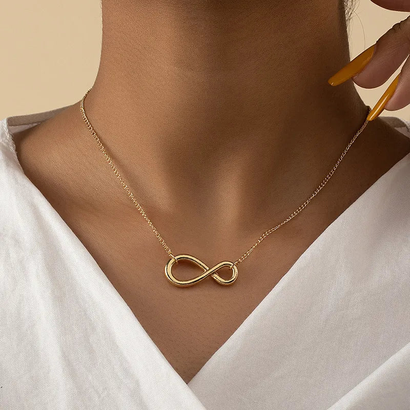 1 Piece Fashion Infinity Alloy Plating Women'S Pendant Necklace
