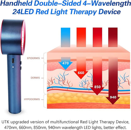 UTK Upgrade High Power 24 LED Red Light Therapy Device