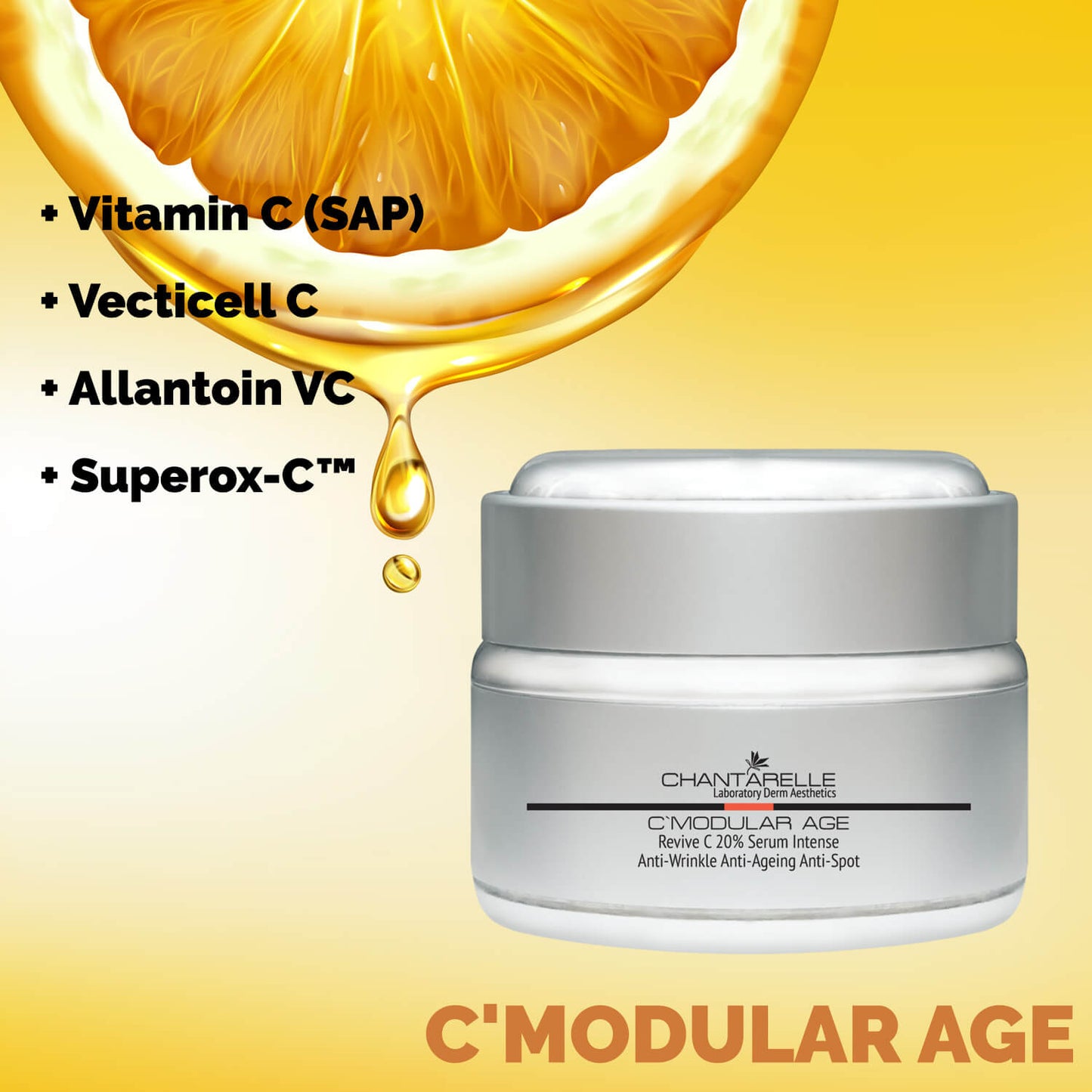 Rejuvenating and brightening serum with vitamin C 20%