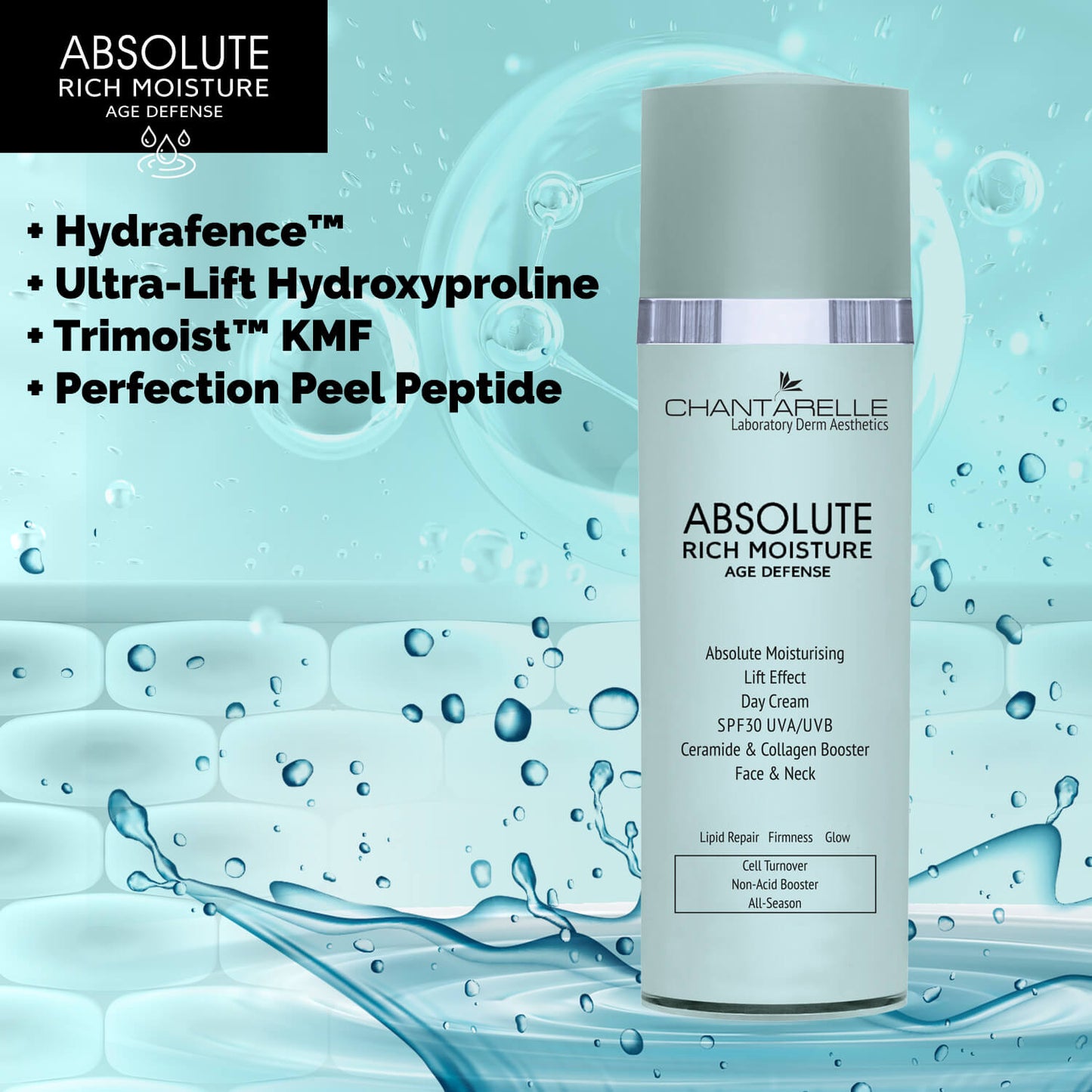 Absolute Moisturising Lift Effect Day Cream SPF30  Ceramide & Collagen Booster