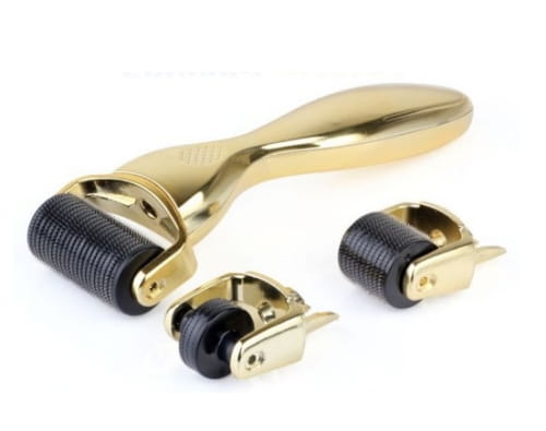 Derma Roller Gold 3in1 (1200-1.5mm, 600-1mm, 180-0.5mm)