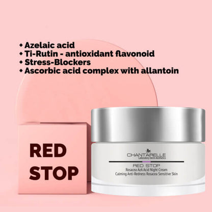 Red Stop Sensitive Rosacea AzA Acid Night Cream